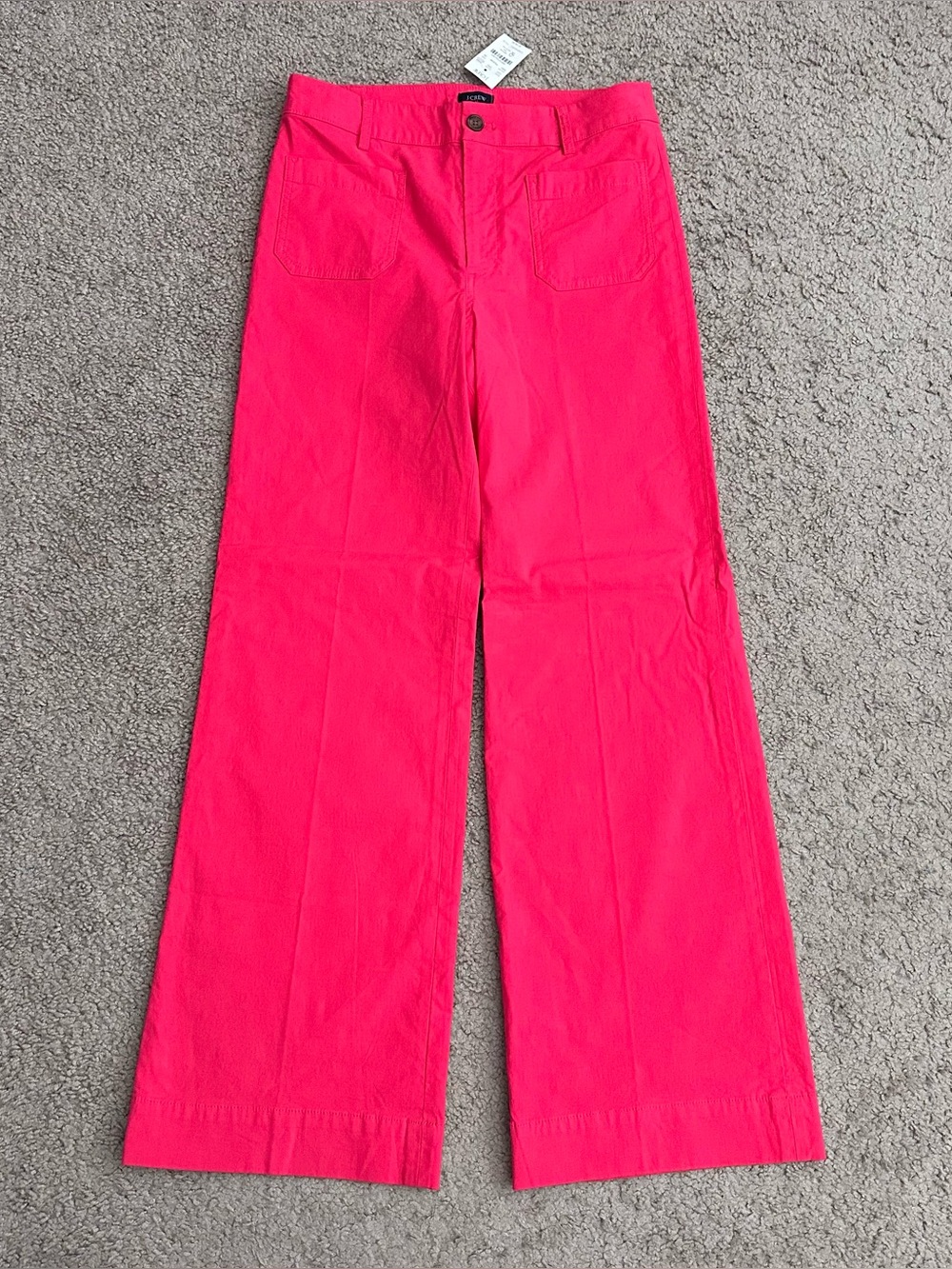 J. Crew Factory Lizzie Wide Leg Pant Womens 28 Raspberry Sherbet